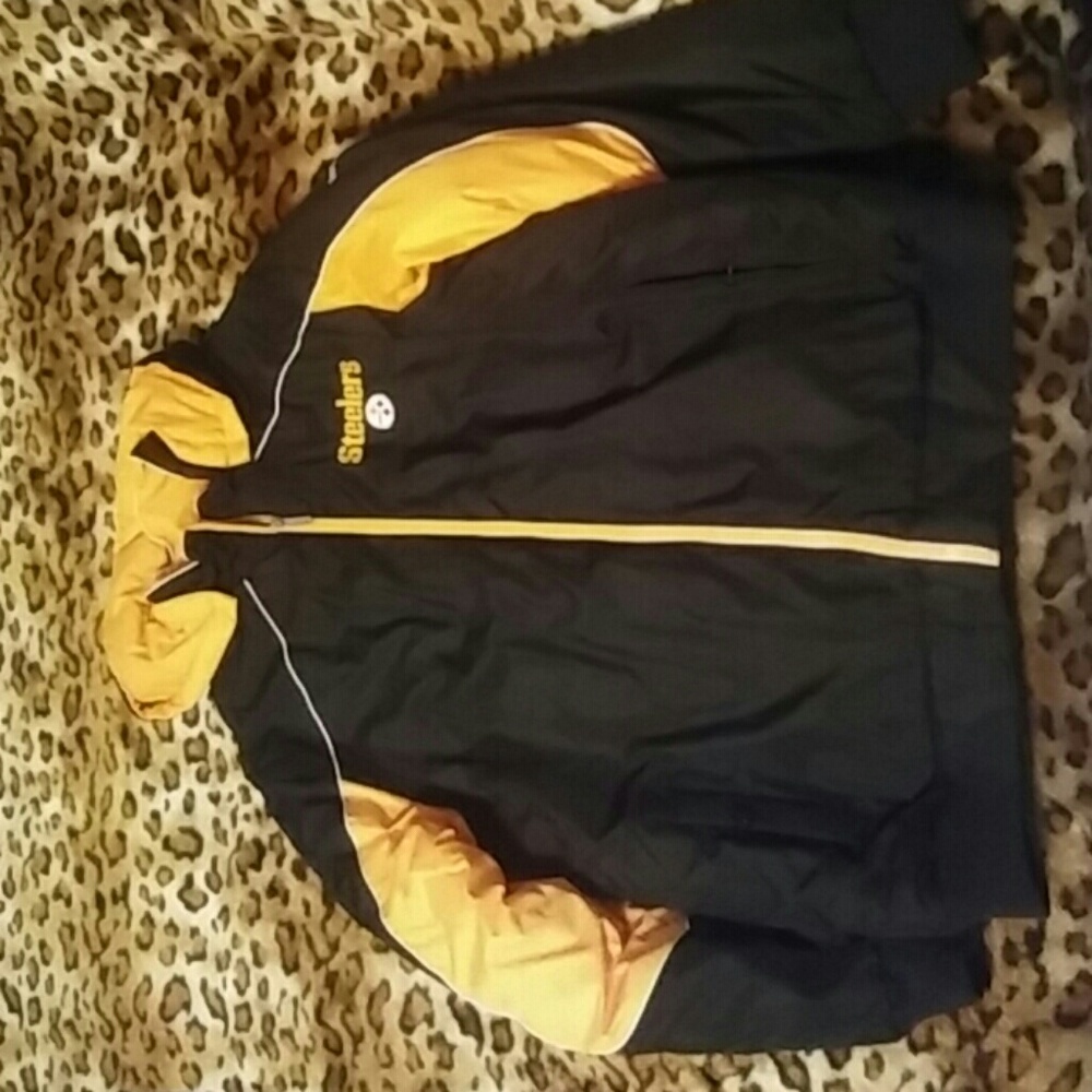 Steelers hoodie jacket/Size large